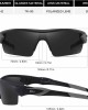 Bevi Polarized Sports Sunglasses TR90 Unbreakable Frame for Men Women Running Cycling Golf Baseball