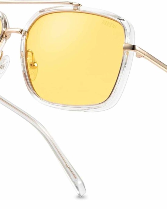 MAFEEDSS Sunglasses Men and Womens Driving Polarized Vintage Square Fashion Aviator Sunglasses Classic Trendy
