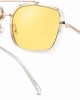 MAFEEDSS Sunglasses Men and Womens Driving Polarized Vintage Square Fashion Aviator Sunglasses Classic Trendy