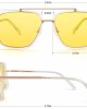 MAFEEDSS Sunglasses Men and Womens Driving Polarized Vintage Square Fashion Aviator Sunglasses Classic Trendy