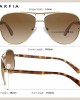 Carfia Polarized Sunglasses for Women UV Protection Lightweight Metal Frame Classic Pilot Ladies Safety Glasses CA3216
