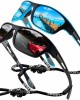 Sports Sunglasses Polarized Men Driving Cycling Fishing Running Sun Glasses UV400 Goggles Glasses rope
