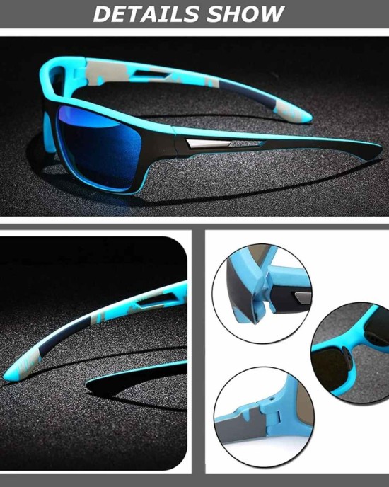 Sports Sunglasses Polarized Men Driving Cycling Fishing Running Sun Glasses UV400 Goggles Glasses rope