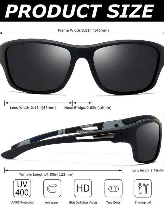 Sports Sunglasses Polarized Men Driving Cycling Fishing Running Sun Glasses UV400 Goggles Glasses rope