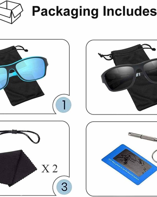 Sports Sunglasses Polarized Men Driving Cycling Fishing Running Sun Glasses UV400 Goggles Glasses rope