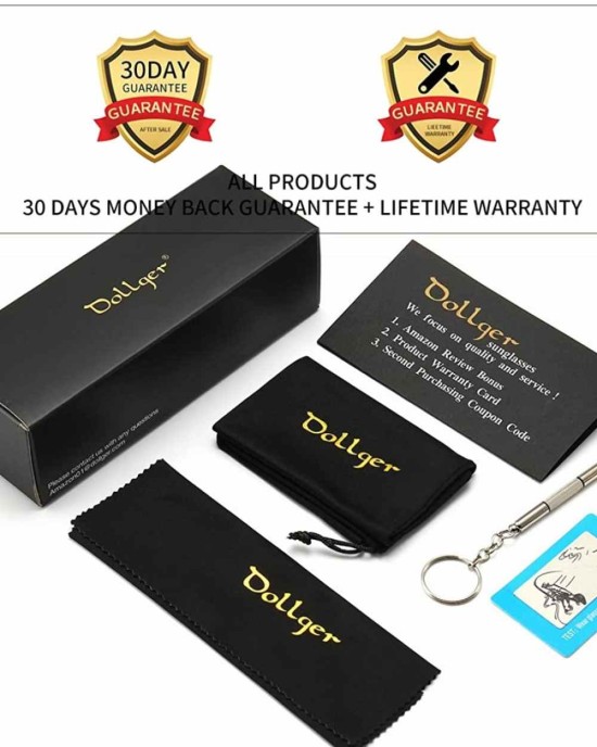 Dollger Oversized Polarized Sunglasses for Women Trendy Classic Ladies Sun Glasses UV400 Protection