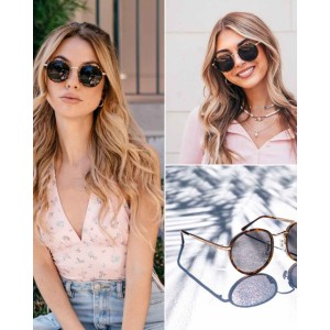 WearMe Pro - Round Metal Frame Sunglasses for Women