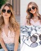 WearMe Pro - Round Metal Frame Sunglasses for Women