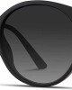 WearMe Pro - Women's Oversized Round Sunglasses with Trendy Gold Metal Temple