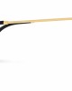 WearMe Pro - Women's Oversized Round Sunglasses with Trendy Gold Metal Temple