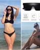 Oversized Flat Top Sunglasses for Women Mens Trendy UV 400 Protection Big Sun Glasses Shades