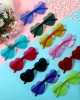20 Pairs Heart Shaped Rimless Sunglasses Transparent Candy Color Frameless Glasses Trendy Eyewear, 10 Colors