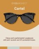 EyeBuyDirect - Mens & Womens Cateye Sunglasses, Anti-Scratch Lens Coating, UV Protection, and Plastic Frame