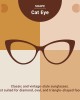 EyeBuyDirect - Mens & Womens Cateye Sunglasses, Anti-Scratch Lens Coating, UV Protection, and Plastic Frame