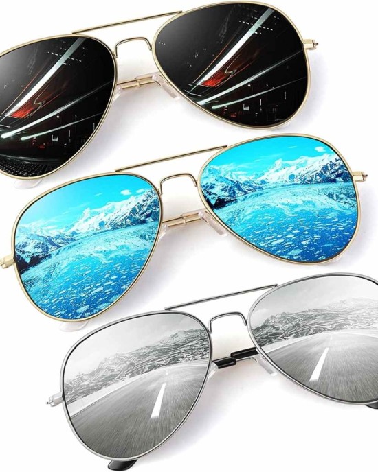 CGID GA61 Premium Al-Mg Alloy Pilot Polarized Sunglasses UV400,Spring Hinges