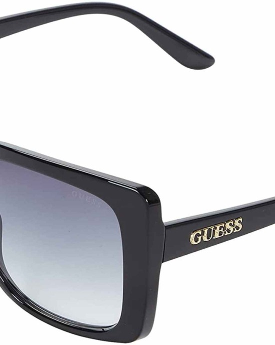 GUESS Factory Women's Rhinestone Logo Plastic Square Sunglasses