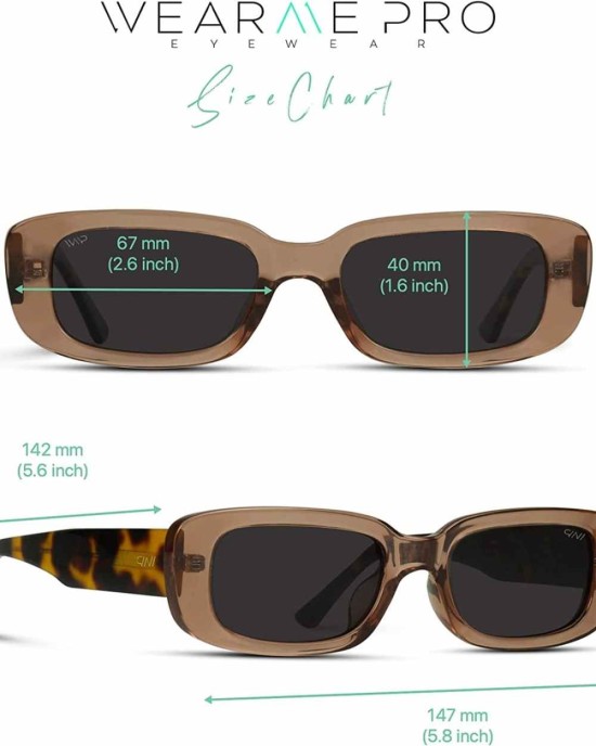 WearMe Pro - Trendy Polarized Rectangular Sunglasses