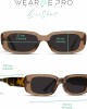 WearMe Pro - Trendy Polarized Rectangular Sunglasses