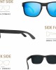 MAXJULI Polarized Sunglasses for Men and Women,UV400 Protection Sun Glasses,Ideal for Driving Cycling and Running 8120