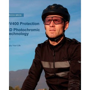 ROCKBROS Photochromic Sunglasses for Men Cycling Sunglasses Sports Bike Glasses