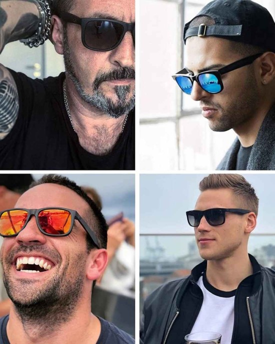 MAXJULI Polarized Sunglasses for Men and Women,UV Protection Rectangular Sun Glasses 8806