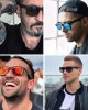MAXJULI Polarized Sunglasses for Men and Women,UV Protection Rectangular Sun Glasses 8806