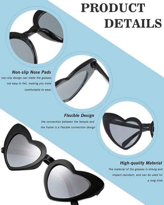 10 Pairs Bride Bridesmaid Sunglasses Heart Shaped Sunglasses Bachelorette