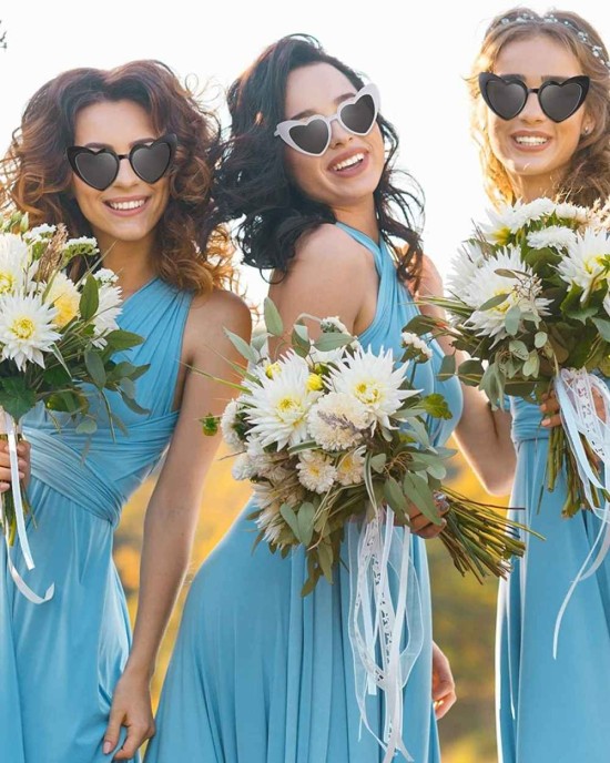 10 Pairs Bride Bridesmaid Sunglasses Heart Shaped Sunglasses Bachelorette