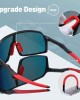 Sports Sunglasses UV Protection Polarized Lens with TR90 Frame for Men Women Outdoor Driving Cycling