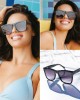 WearMe Pro - Thick Square Oversized Trendy Women Sunglasses