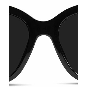 WearMe Pro - Oversized Polarized Retro Cat Eye Sunglasses for Women