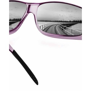 Sunglasses Fit Over Glasses, Polarized 100% UV Protection Wrap-around Sunglasses for Men & Women Driving