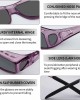 Sunglasses Fit Over Glasses, Polarized 100% UV Protection Wrap-around Sunglasses for Men & Women Driving