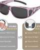 Sunglasses Fit Over Glasses, Polarized 100% UV Protection Wrap-around Sunglasses for Men & Women Driving