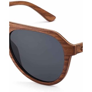 Wood Sunglasses for Men Women Wooden Polarized Sun Glasses with Spring Hinge UV Protection