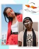 8 Pairs Fire Flame Sunglasses Flame Rimless Sunglasses Fun Sunglasses Cool Novelty Party Sunglasses for Women Men