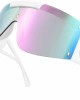 FEISEDY Oversize Flat Top Sunglasses Men Women One Piece Big Shield Shades B4027