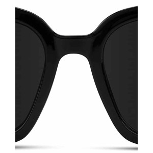 WMP Eyewear - Square Oversized Metal Frame Fashion Style Women Polarized Sunglasses