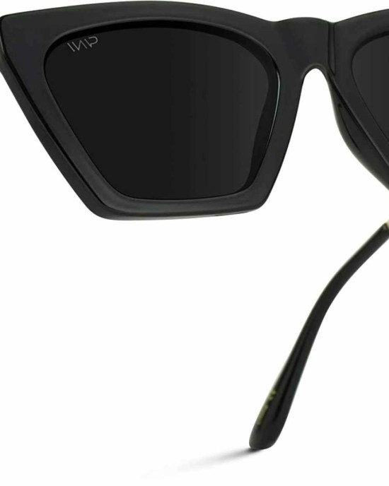 WMP Eyewear - Square Cat Eye Shape Metal Frame Fashion Polarized Mirrored Sunglasses