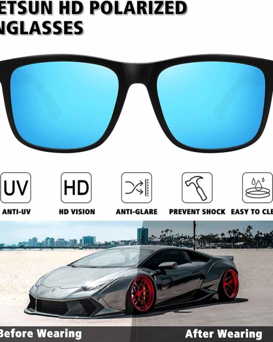 MEETSUN Polarized Sunglasses for Men Women Driving Sun Glasses UV Protection