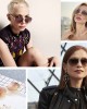 Dollger Studded Sunglasses for Women Fashion Studded Aviator Sunglasses Metal Frame UV 400