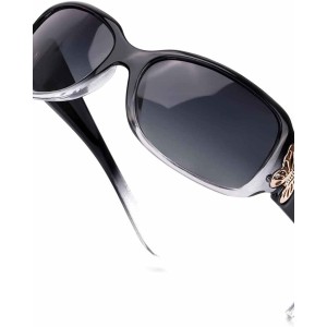 LVIOE Polarized Sunglasses for Women, Fashion Butterfly Decoration Driving Fishing-100% UV Protection
