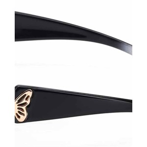LVIOE Polarized Sunglasses for Women, Fashion Butterfly Decoration Driving Fishing-100% UV Protection