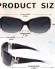 LVIOE Polarized Sunglasses for Women, Fashion Butterfly Decoration Driving Fishing-100% UV Protection