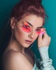 7 Pieces Dragonfly Sunglasses Fairy Glasses Butterfly Glasses Rimless Sunglasses for Women Men