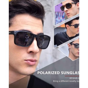 Polarized Square Sunglasses For Men and Women Matte Finish Sun Glasses UV Protection Glasses