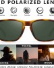Polarized Square Sunglasses For Men and Women Matte Finish Sun Glasses UV Protection Glasses