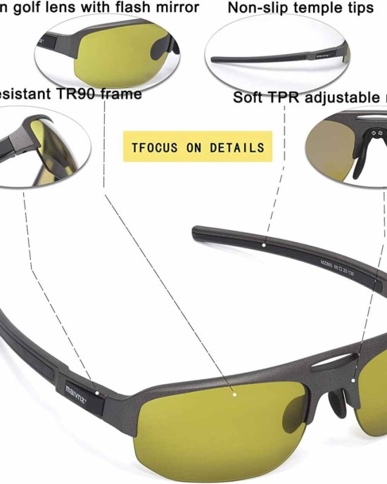 High Definition Golf Ball Finder Sport Glasses for Men Women Golf Sunglasses Golf Glasses Golf Sports Eyewear MZ861
