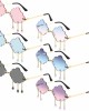 6 Pairs Rimless Cute Sunglasses Tassel Cloud Glasses Funky 90s Sunglasses Cool Disco Sunglasses Eyewear for Women Men