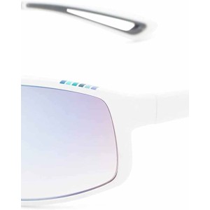 Foster Grant Sun Luv Embrace The Unknown Shield Sunglasses, Matte White, 55mm (10260197.COM)
